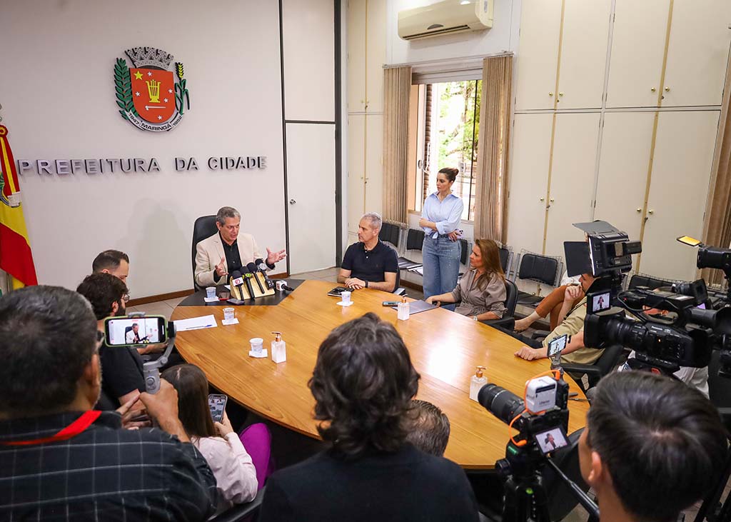 Prefeito de Maringá recebe imprensa e explica atualização do IPTU 1 Prefeito de Maringá recebe imprensa e explica atualização do IPTU