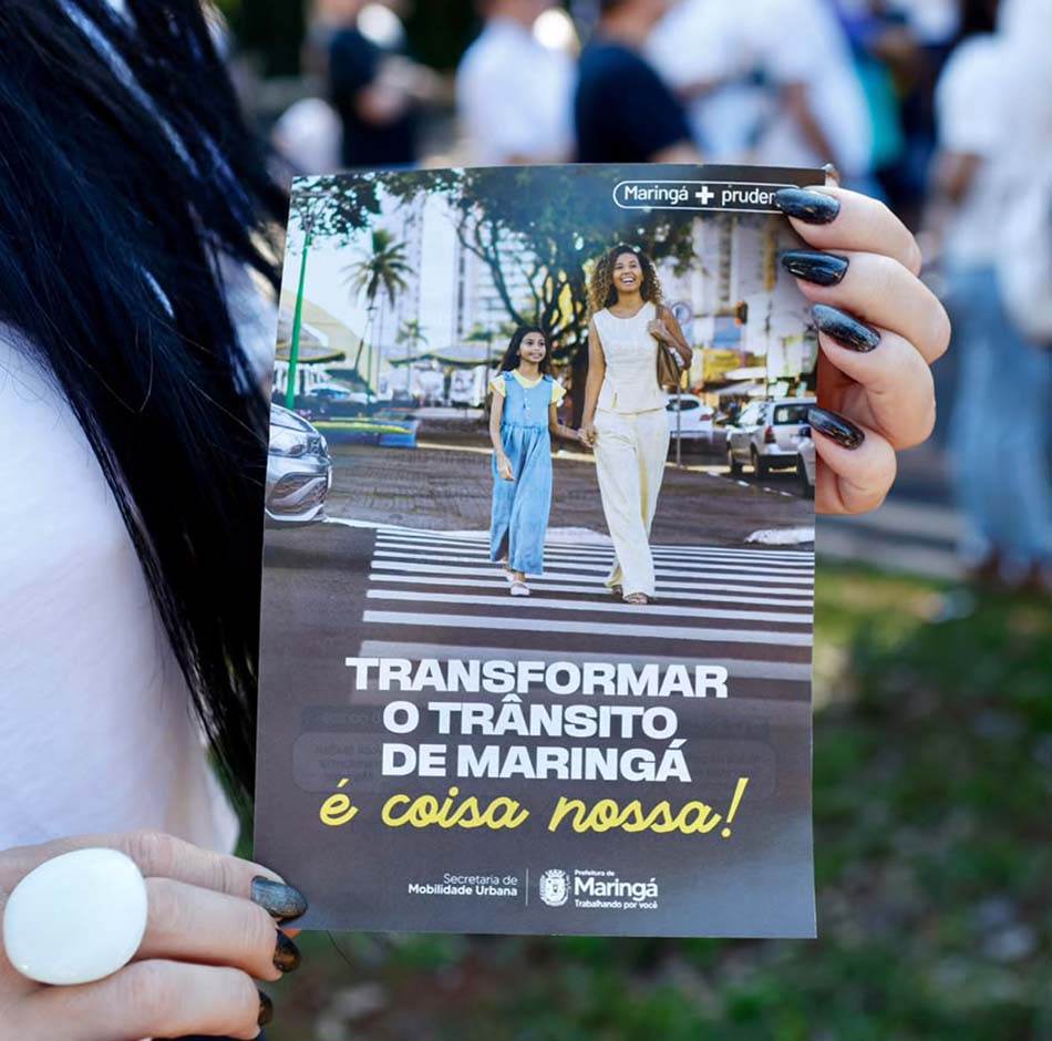 Por um trânsito mais seguro, Maringá promove concentração com a comunidade