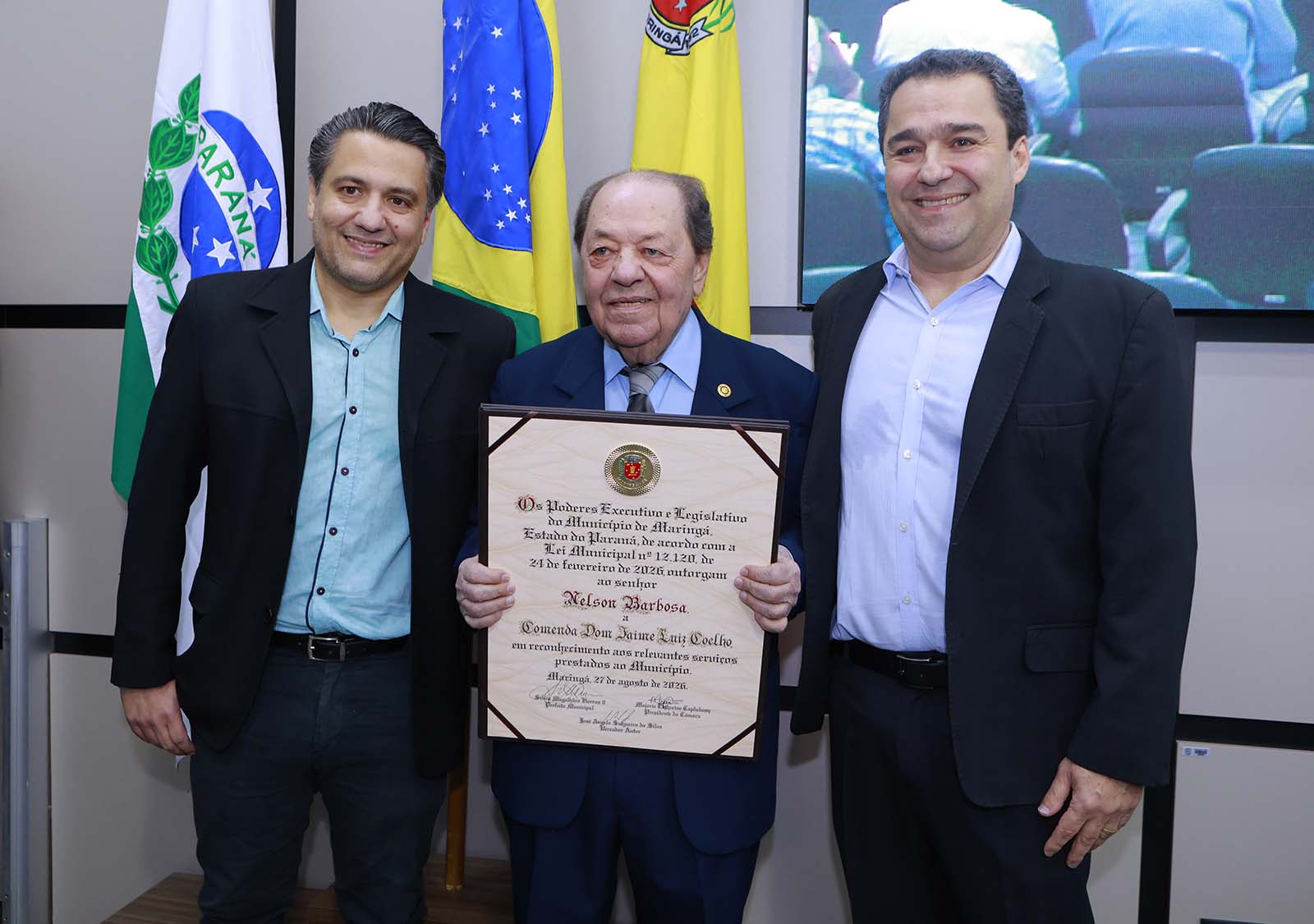 Pioneiro, Nelson Barbosa recebe Comenda Dom Jaime Luiz Coelho por atuação social em Maringá 7 Pioneiro, Nelson Barbosa recebe Comenda Dom Jaime Luiz Coelho por atuação social em Maringá
